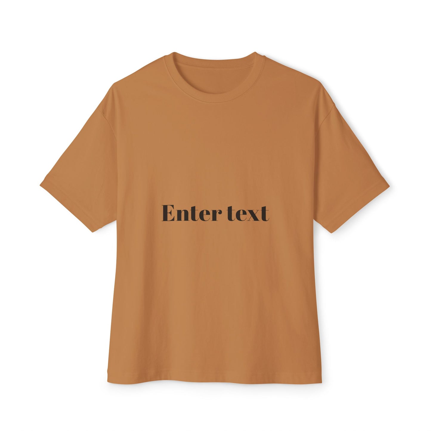 Personalized Unisex Oversized Boxy Tee - Customizable Text Apparel