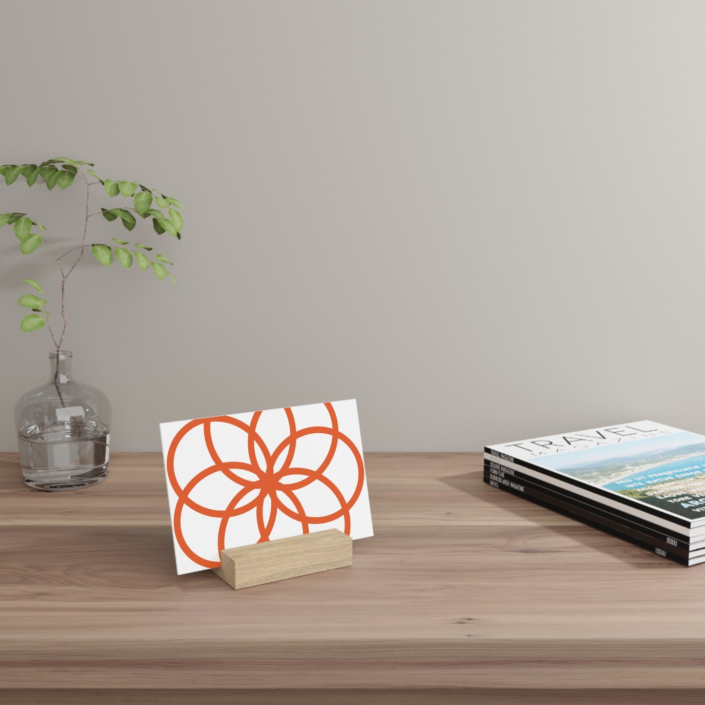 Decorative Gallery Board with Stand - Modern Art Display for Home & Office