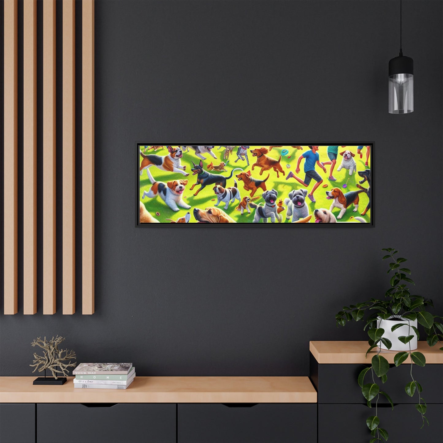 Matte Canvas, Framed (Multi-color)