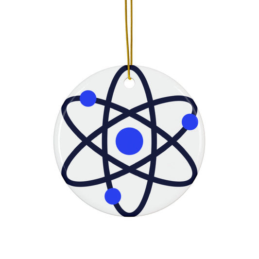 Double-Sided Decorative Ceramic Ornaments – Science & Heart Designs for Holidays