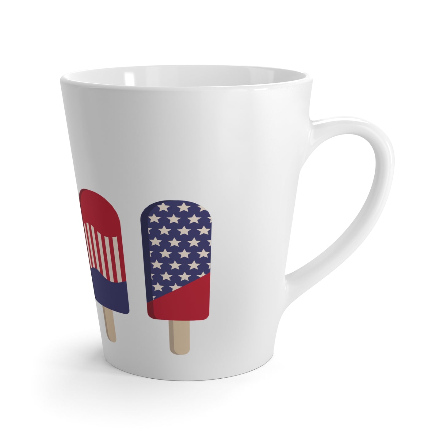Copy of Patriotic Latte Mug - Fun 4th of July Ice Pops Design