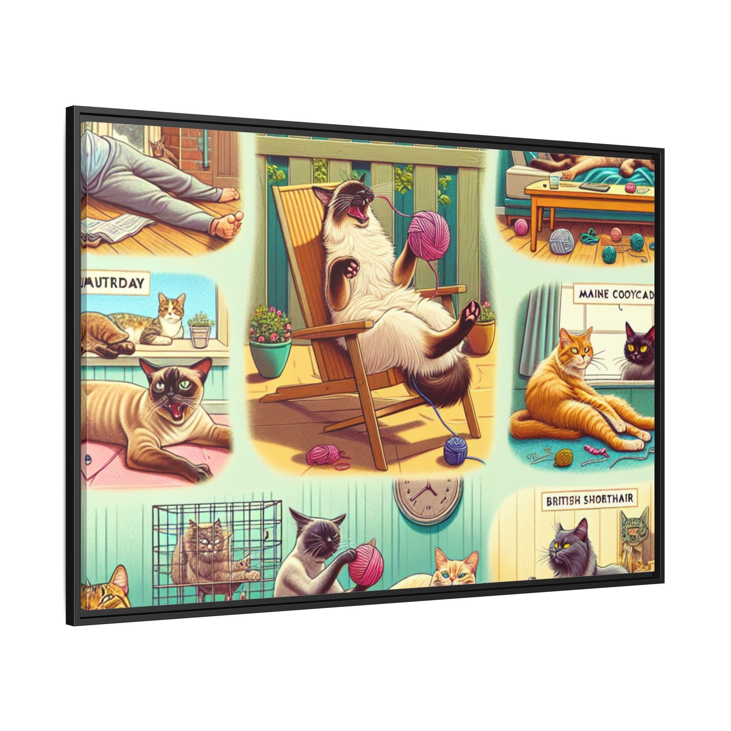 Matte Canvas, Framed (Multi-color)