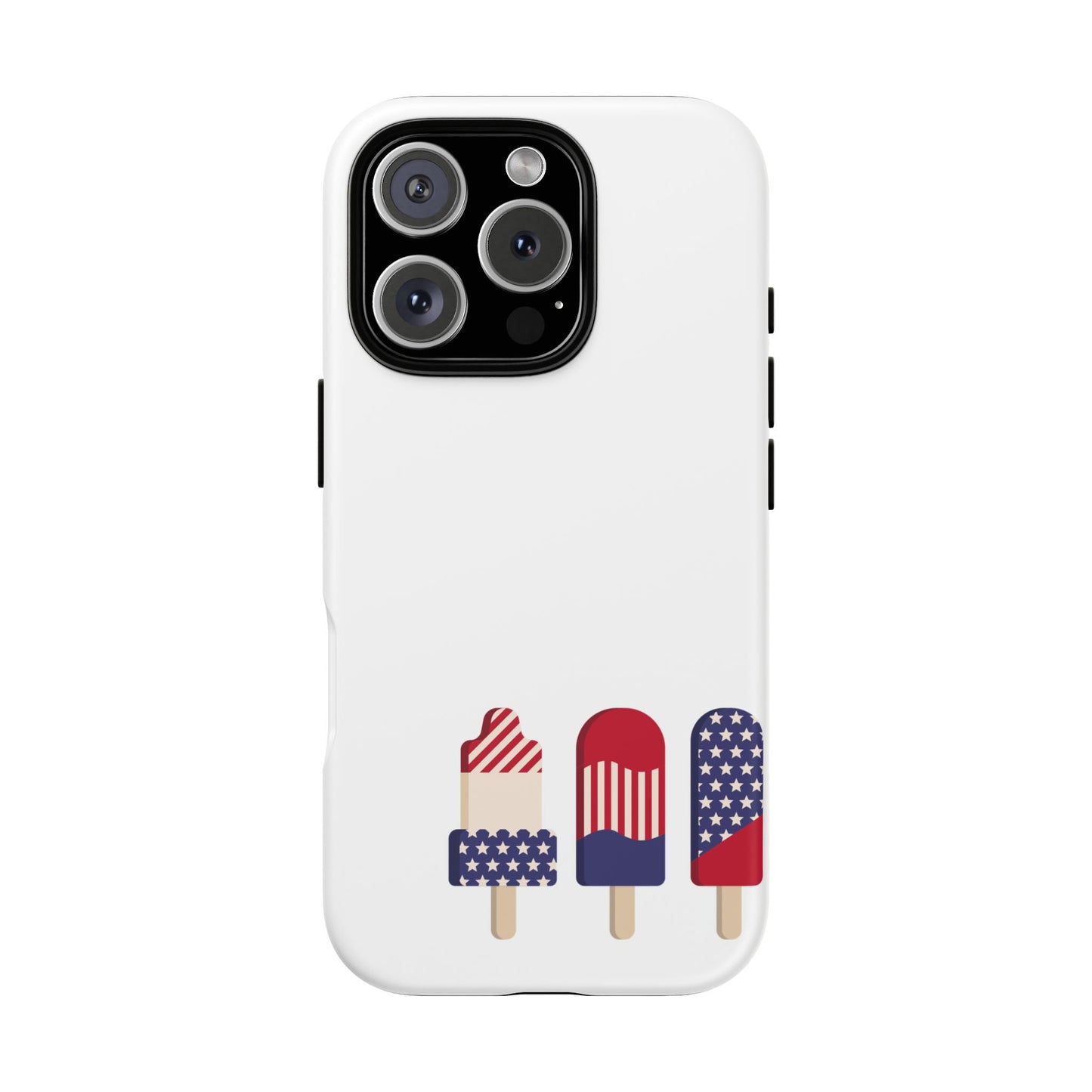 Patriotic Phone Case - Tough Cases with Ice Cream Popsicle Design