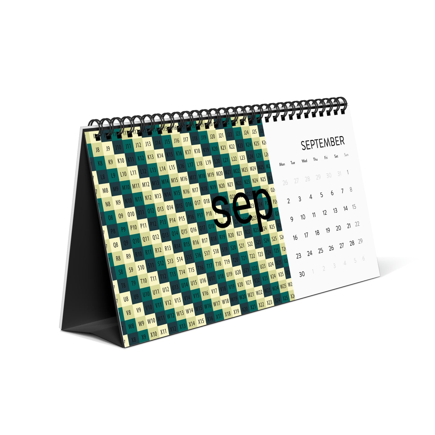 Simplex Desk Calendar (2024 grid)