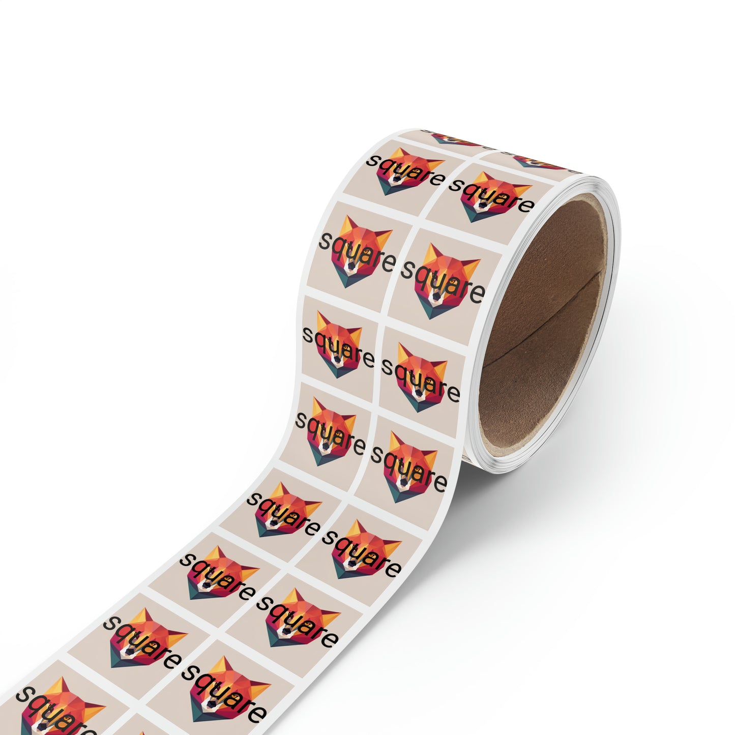 Square Sticker Label Rolls