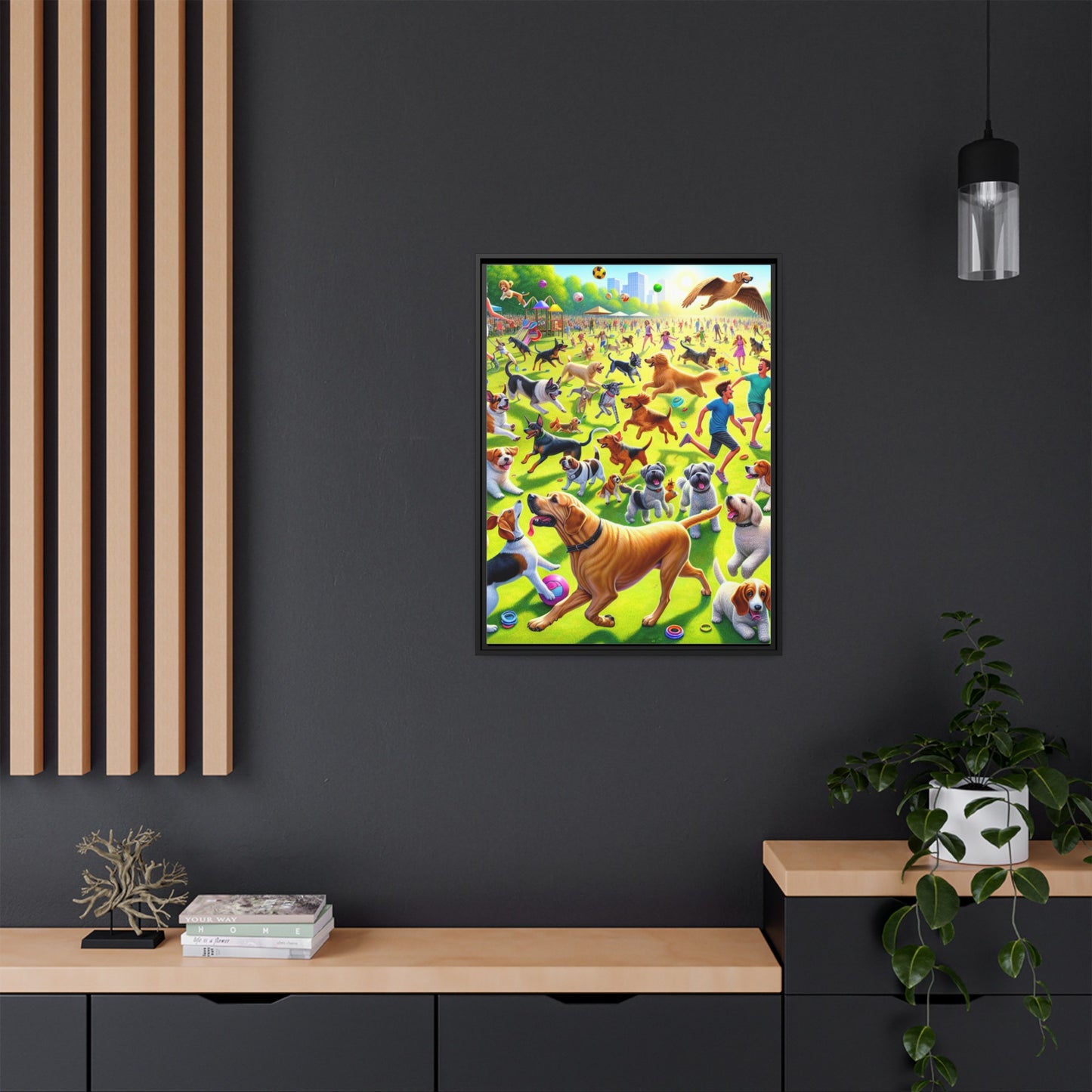 Matte Canvas, Framed (Multi-color)