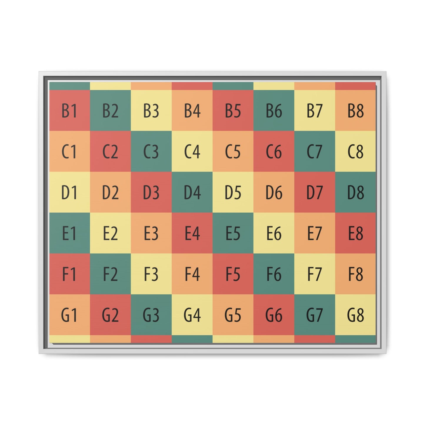 Matte Canvas, Framed (Multi-color)