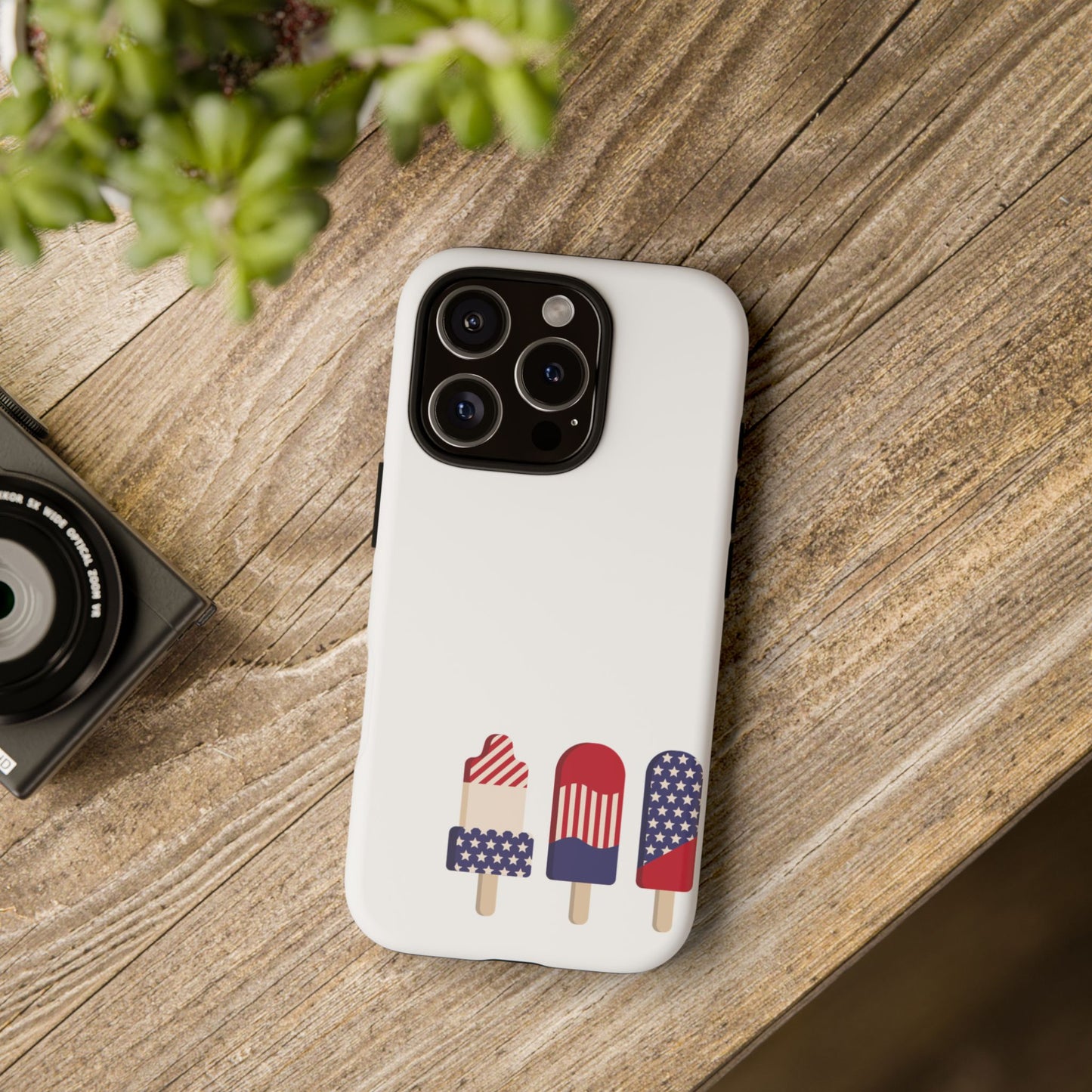 Patriotic Phone Case - Tough Cases with Ice Cream Popsicle Design