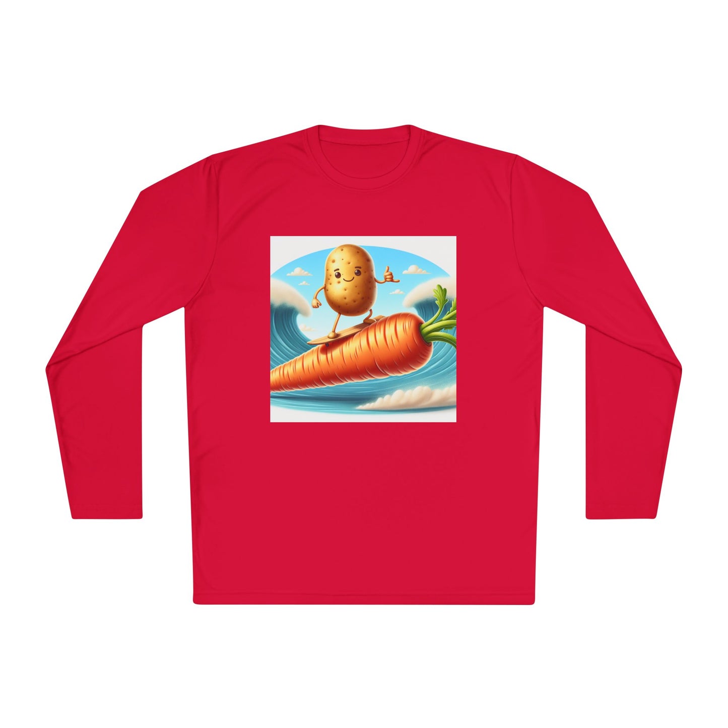 Surfing Potato Unisex Lightweight Long Sleeve Tee