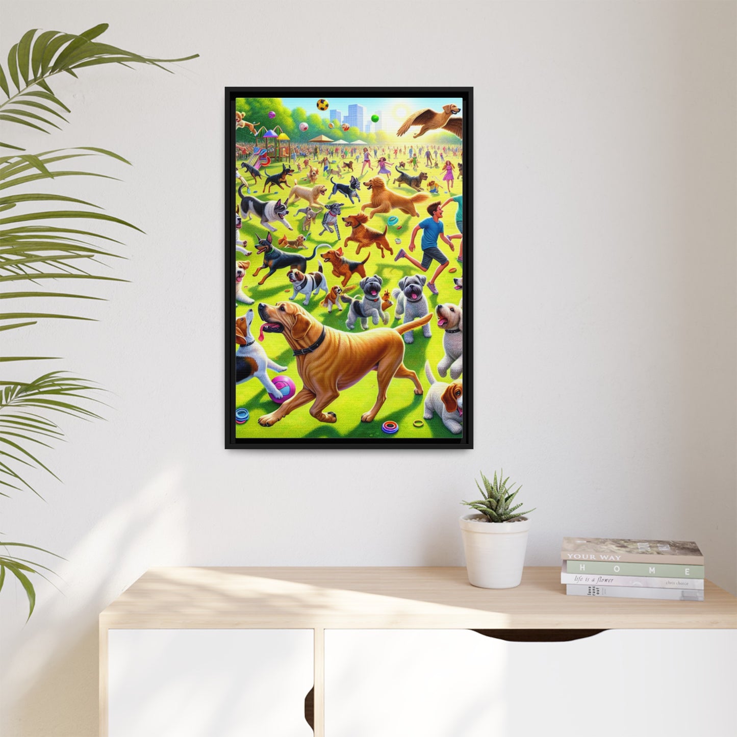 Matte Canvas, Framed (Multi-color)