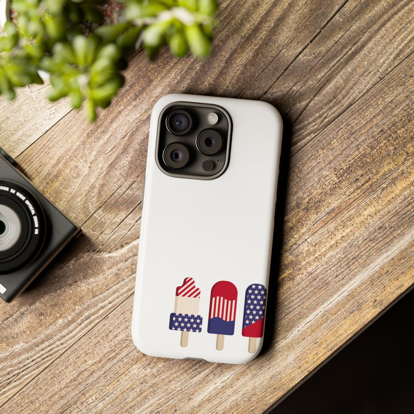 Patriotic Phone Case - Tough Cases with Ice Cream Popsicle Design