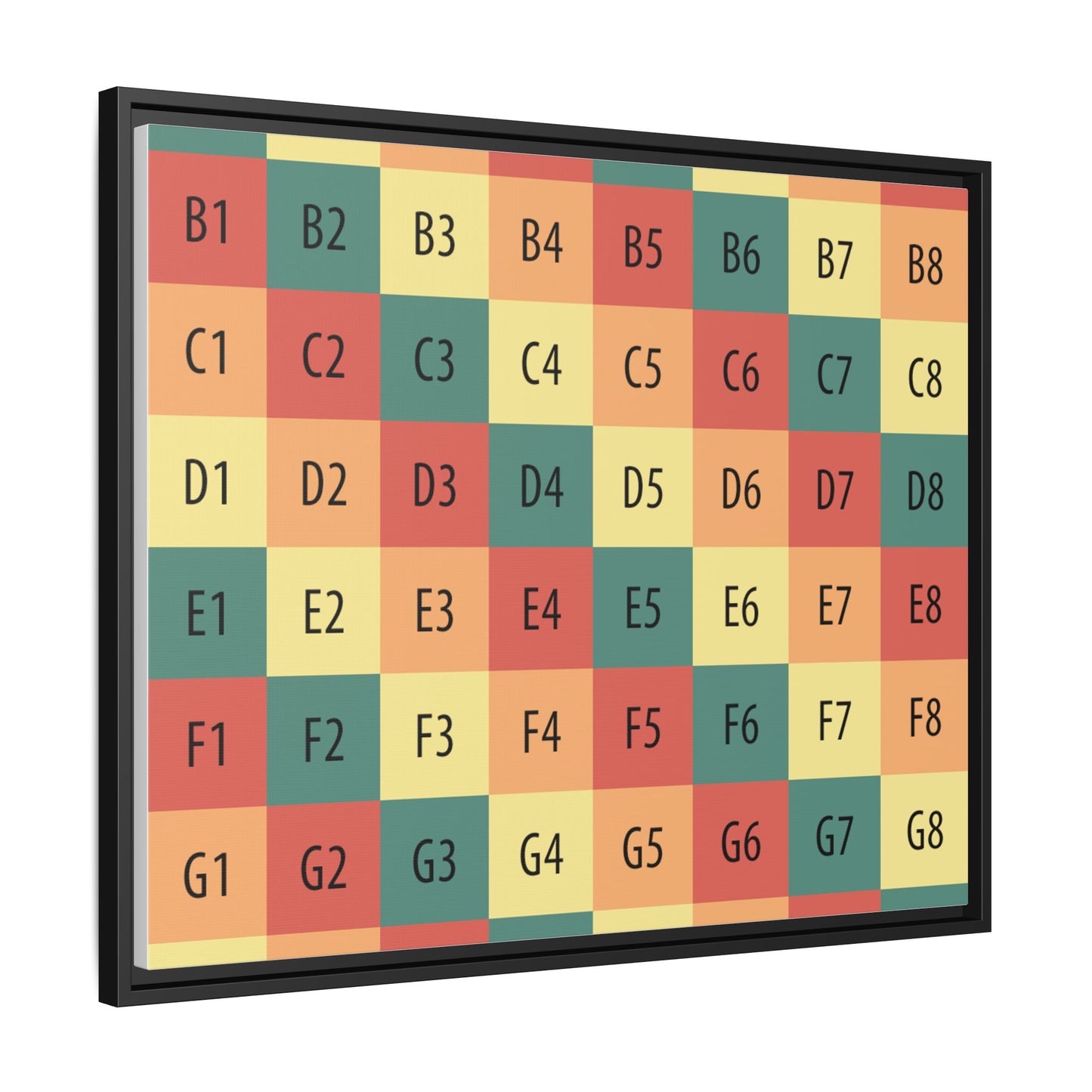 Matte Canvas, Framed (Multi-color)