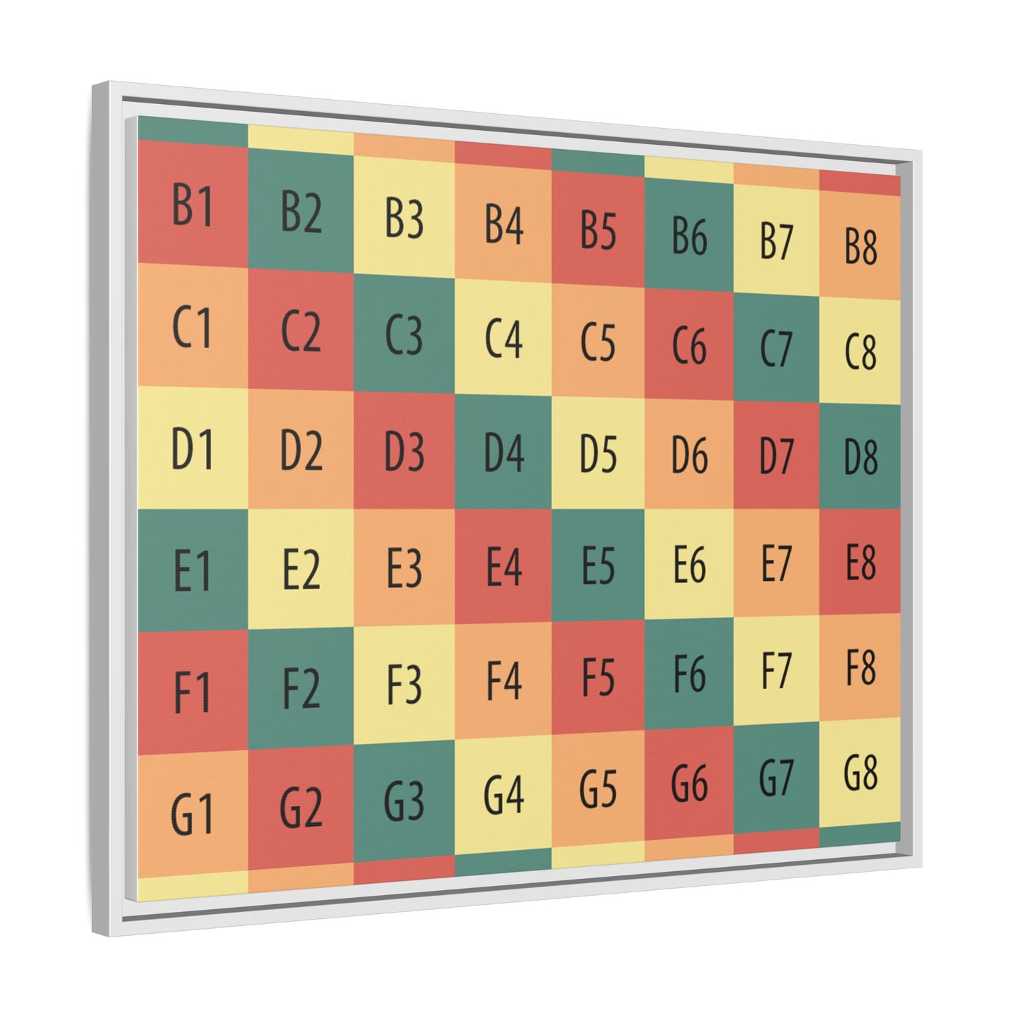 Matte Canvas, Framed (Multi-color)