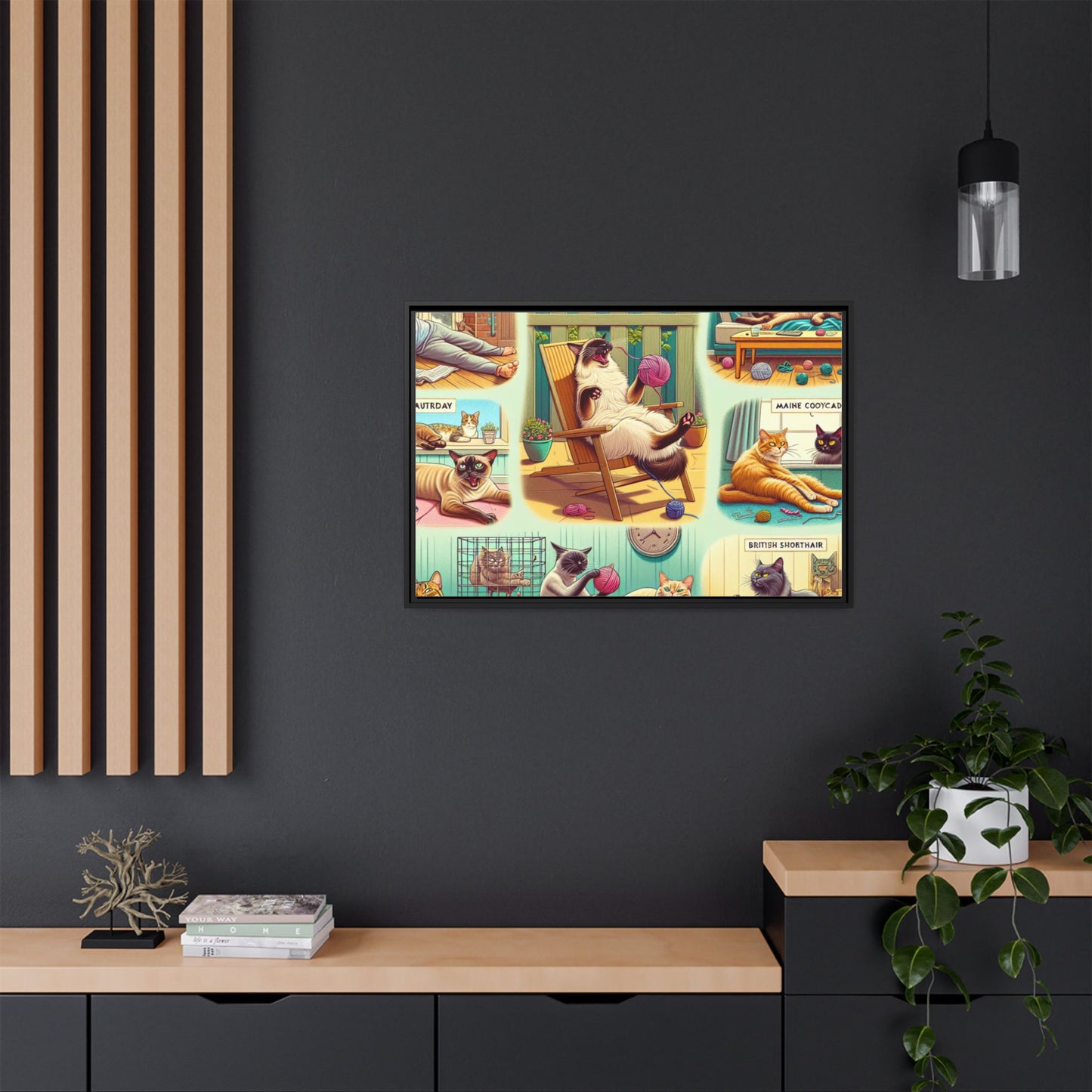 Matte Canvas, Framed (Multi-color)