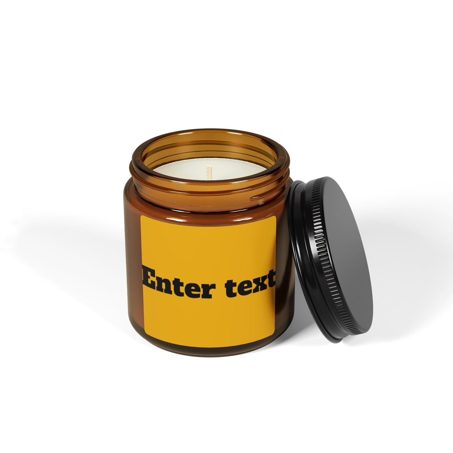 Scented Soy Candle (Multi-Size, Amber Jar)