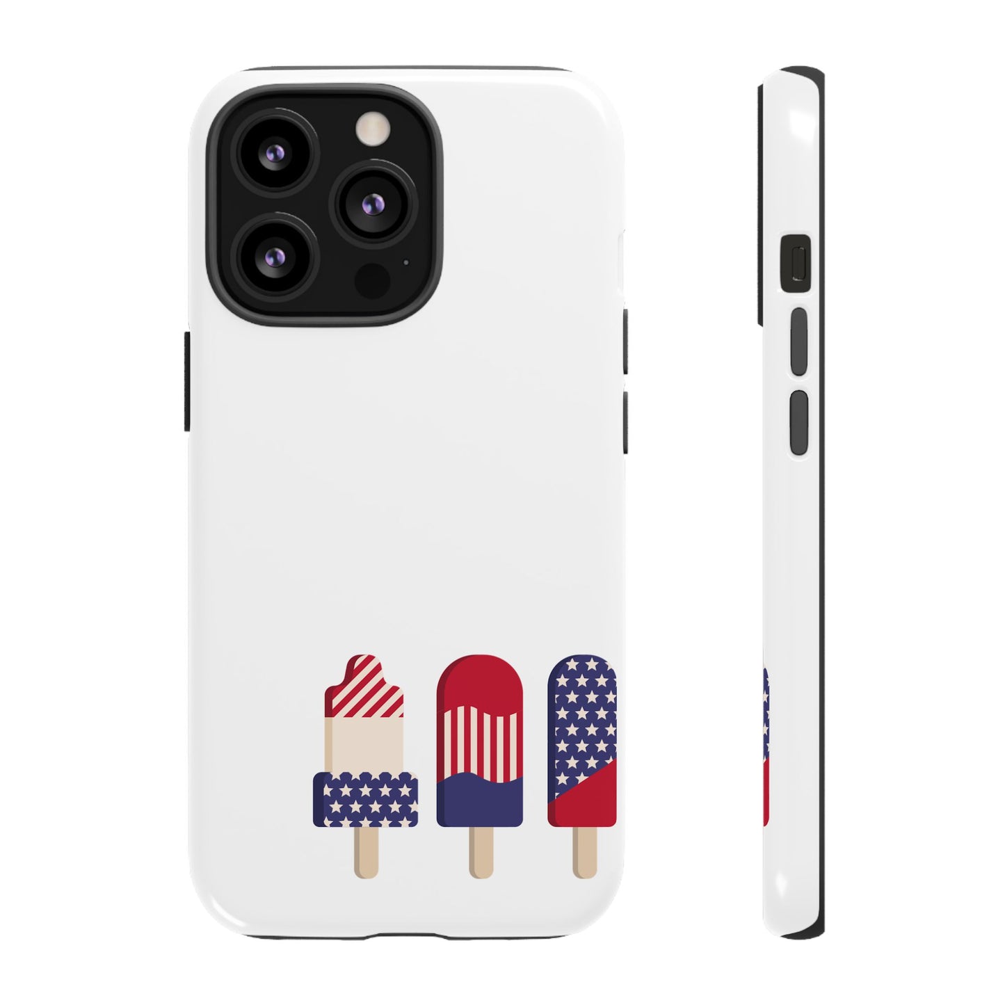 Patriotic Phone Case - Tough Cases with Ice Cream Popsicle Design