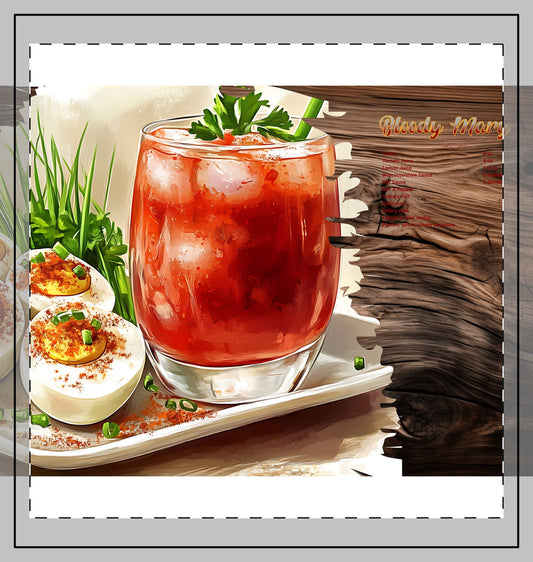 Bloody Mary Woven Pillow - Cozy Home Decor for Cocktail Lovers