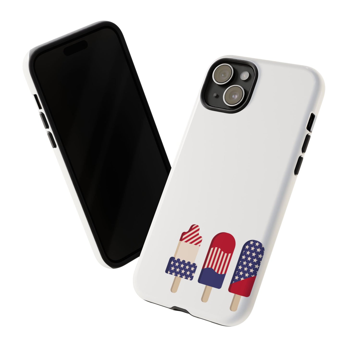 Patriotic Phone Case - Tough Cases with Ice Cream Popsicle Design