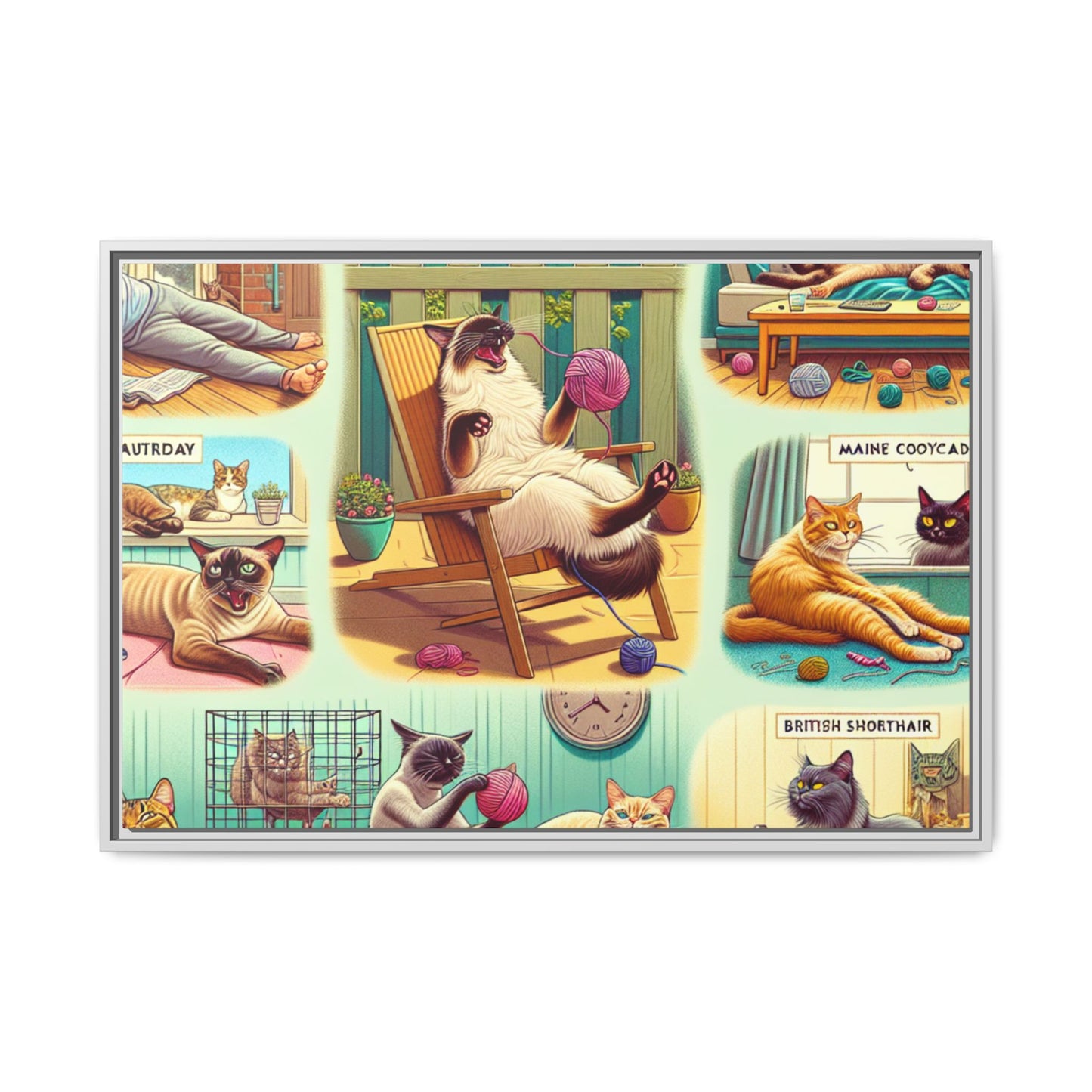 Matte Canvas, Framed (Multi-color)