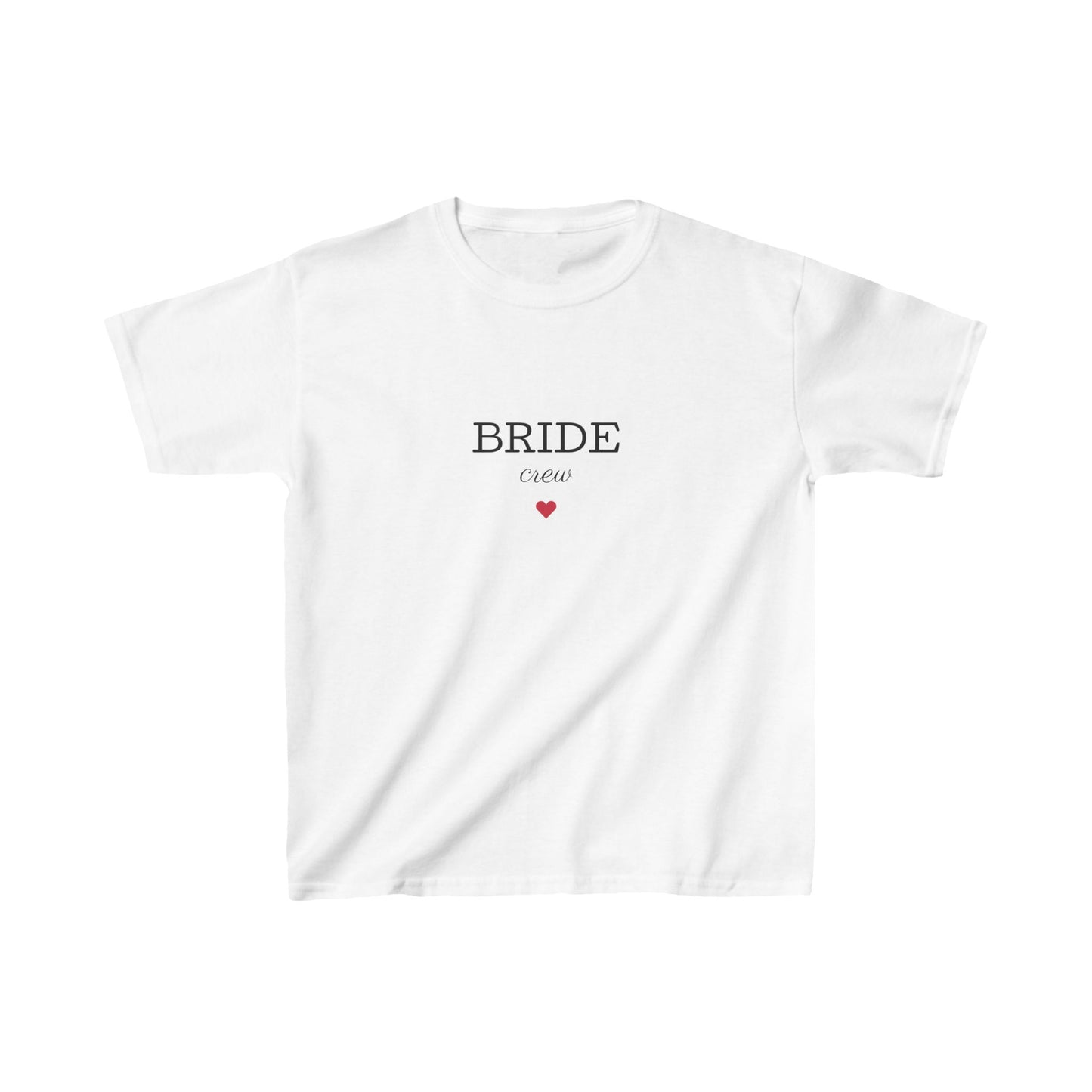 Kids 'Bride Crew' Heavy Cotton Tee for Wedding Celebrations