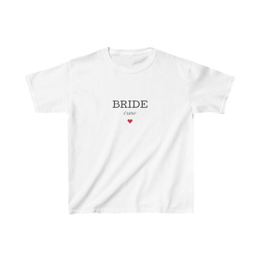 Kids 'Bride Crew' Heavy Cotton Tee for Wedding Celebrations