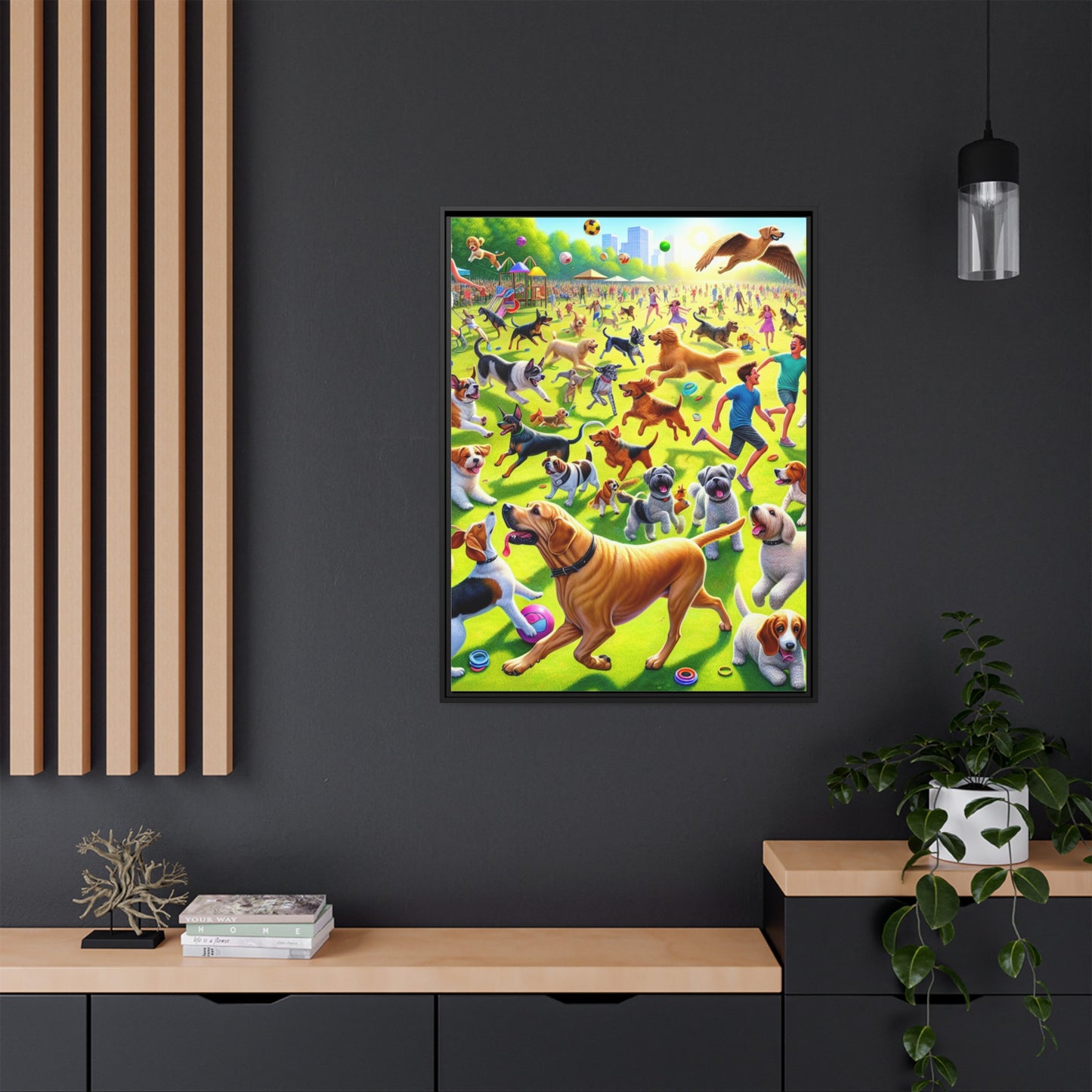 Matte Canvas, Framed (Multi-color)