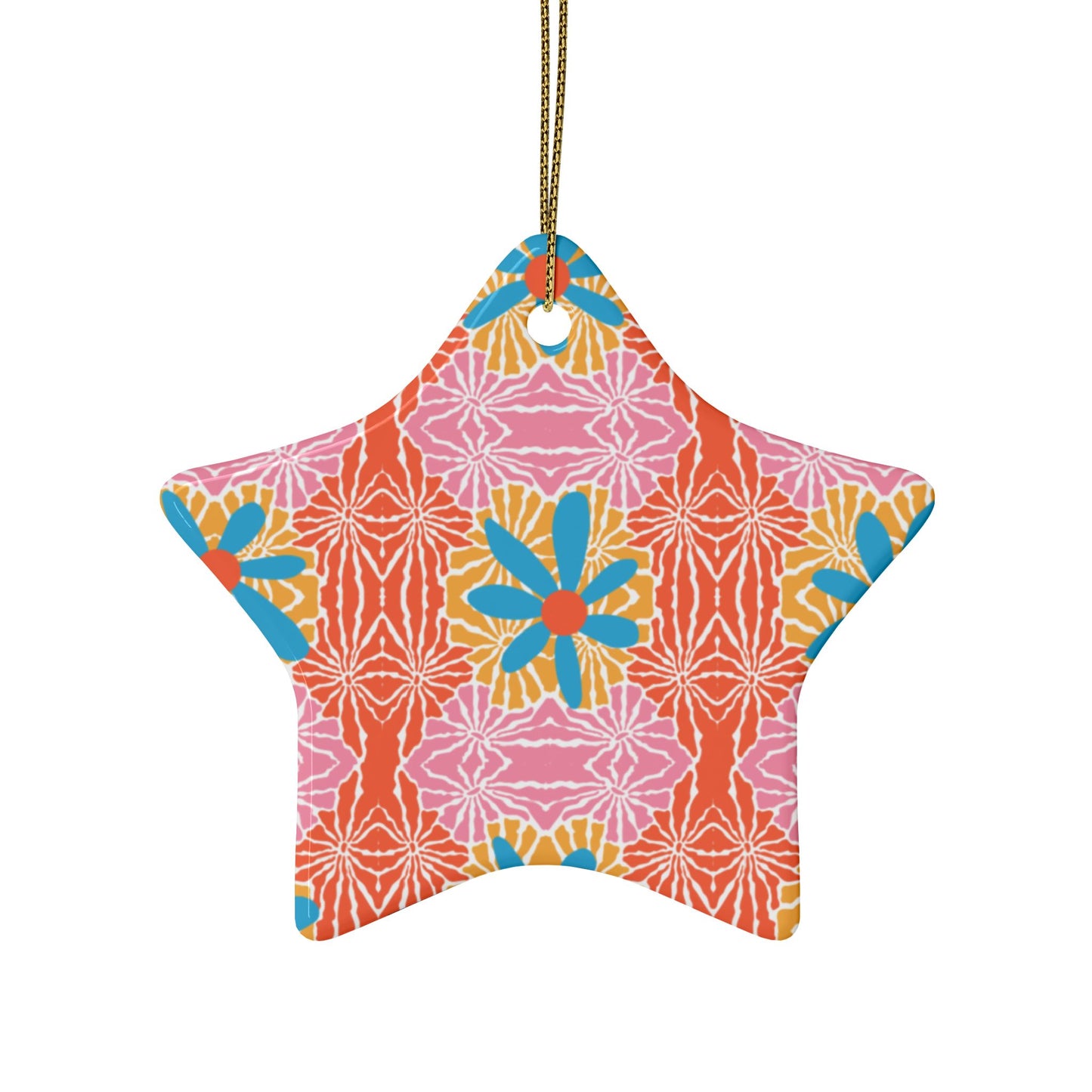 Vibrant Ceramic Heart Ornaments for Holidays & Celebrations - Pack of 1, 5, 10, or 20