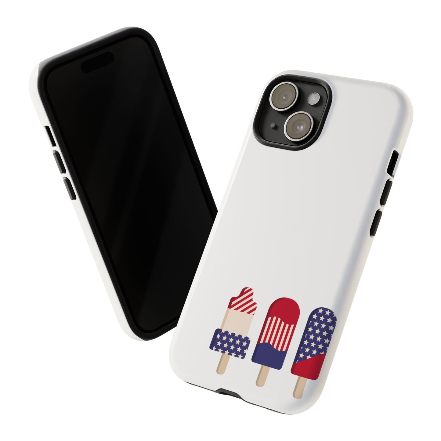 Patriotic Phone Case - Tough Cases with Ice Cream Popsicle Design