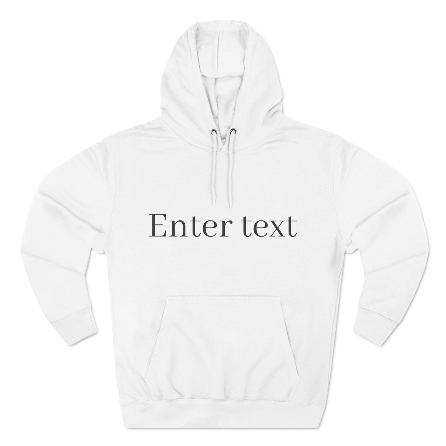 Three-Panel Fleece Hoodie