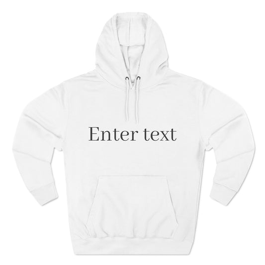 Three-Panel Fleece Hoodie