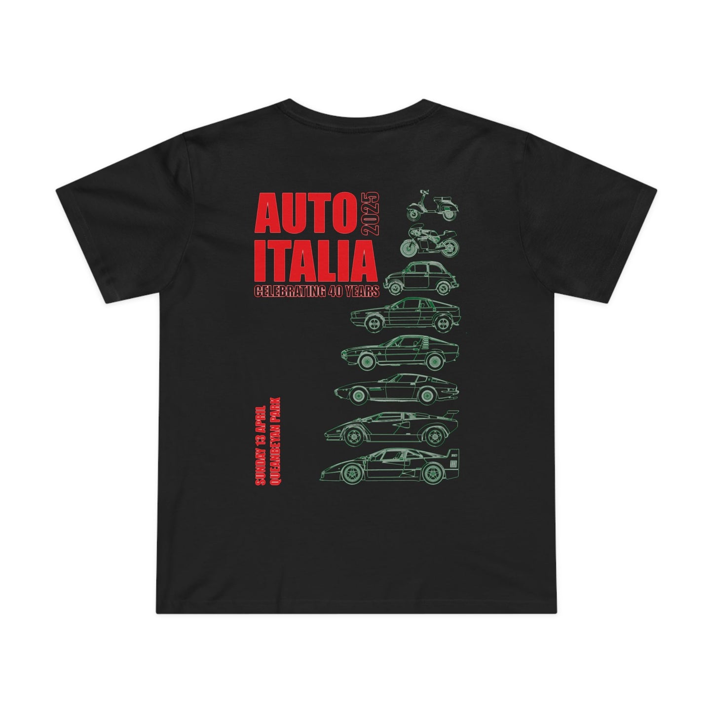 Women’s Auto Italia Graphic Tee - Celebrate Italian Cars