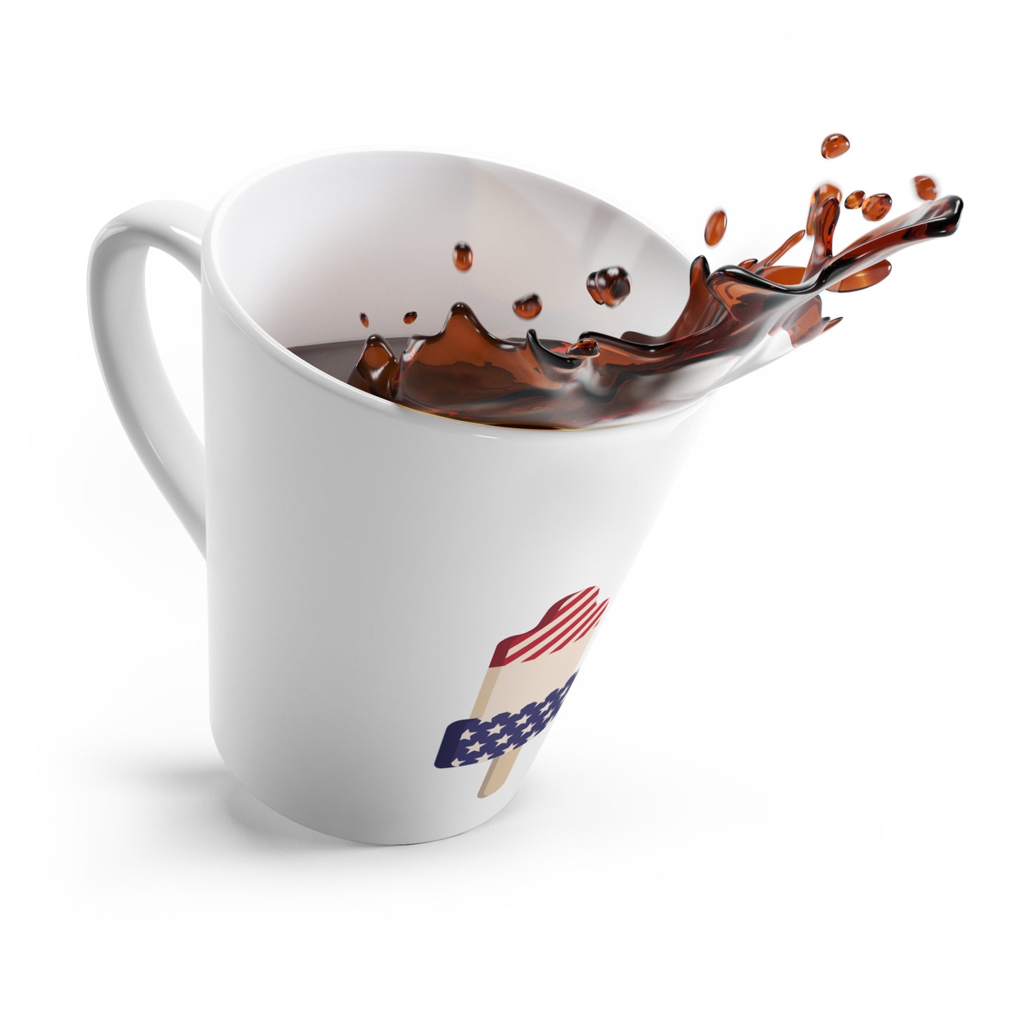 Copy of Patriotic Latte Mug - Fun 4th of July Ice Pops Design