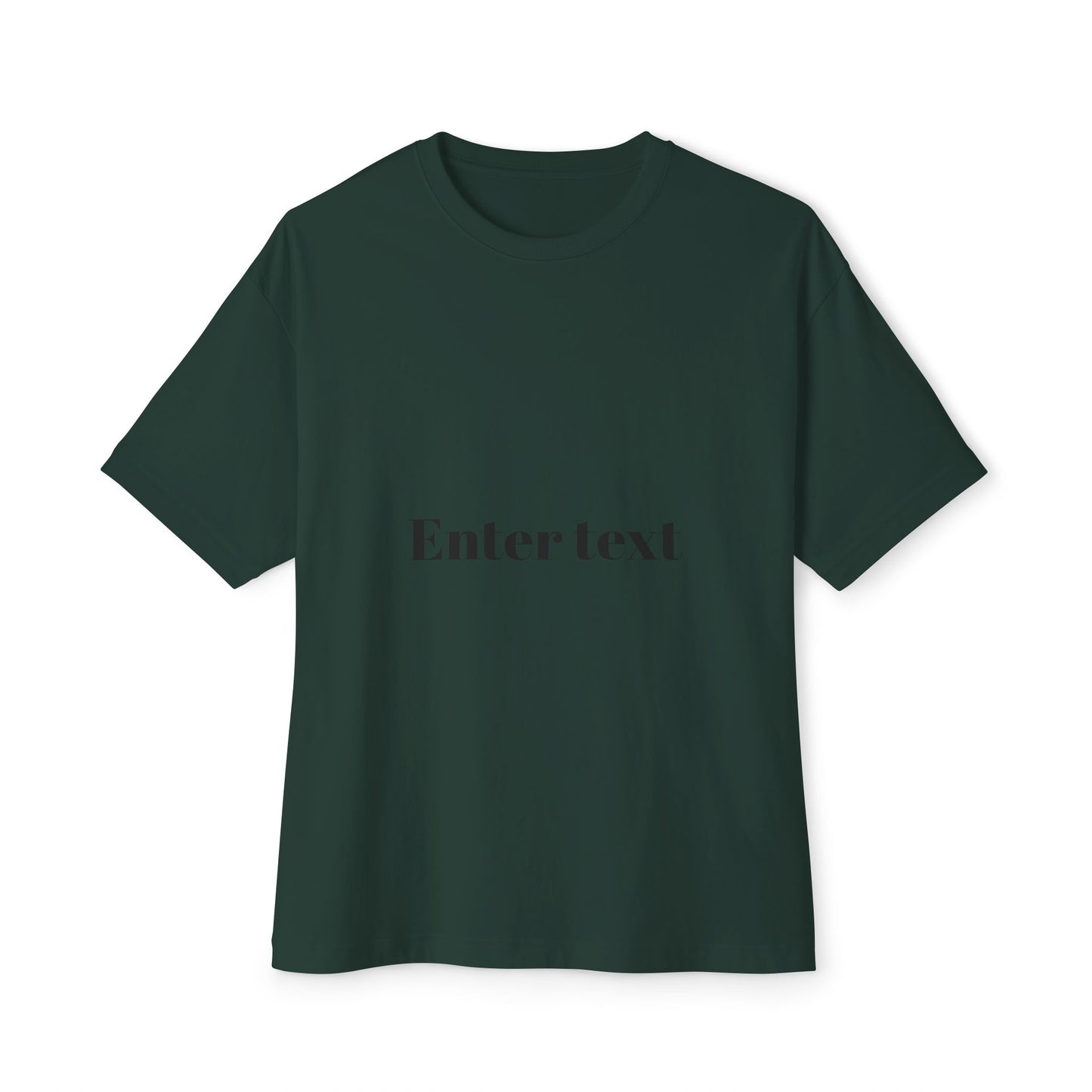 Personalized Unisex Oversized Boxy Tee - Customizable Text Apparel
