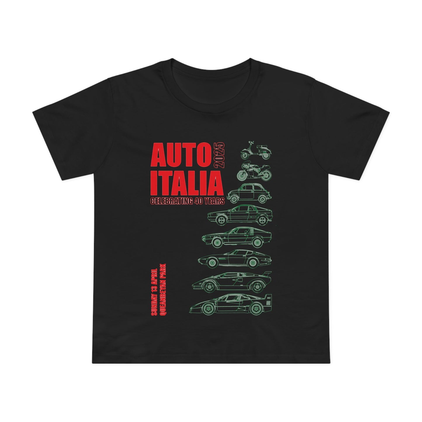 Women’s Auto Italia Graphic Tee - Celebrate Italian Cars
