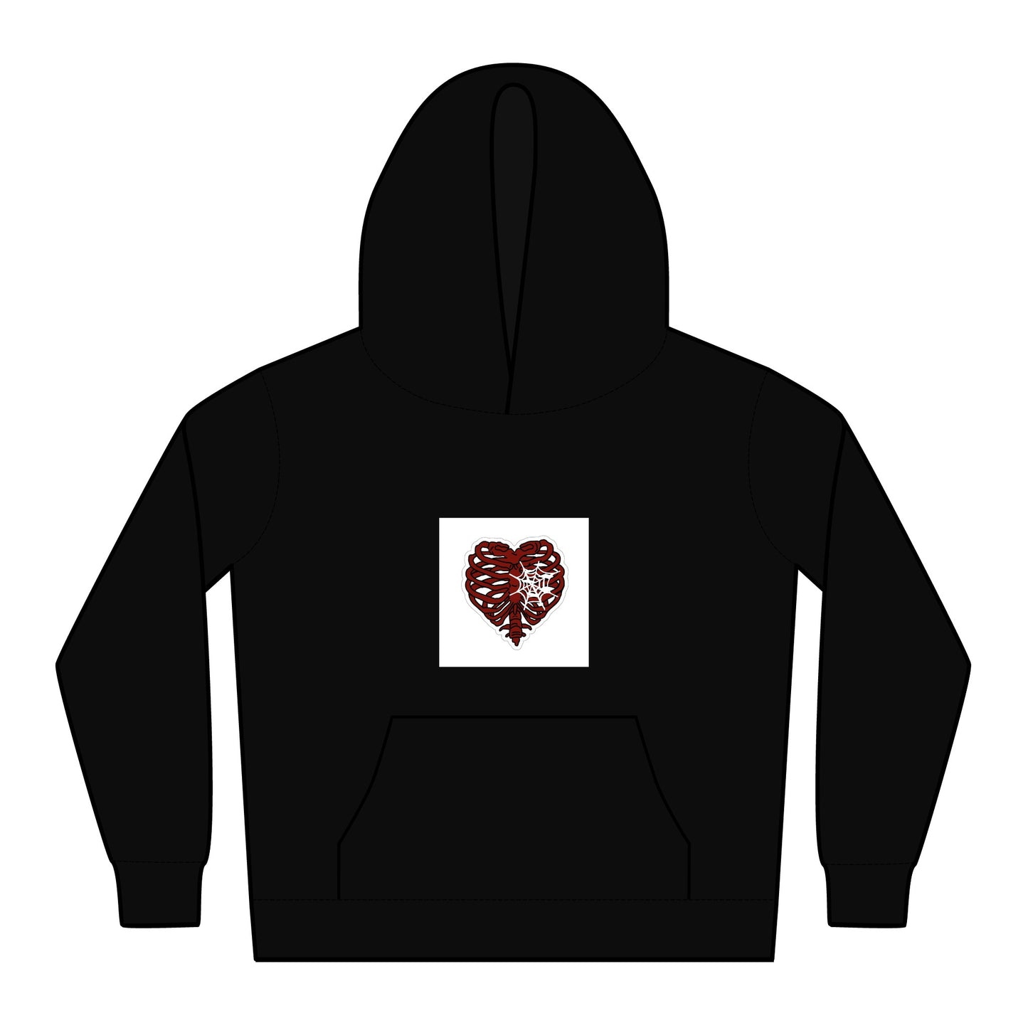 Kids Relax Hoodie with Artistic Heart and Abstract Design