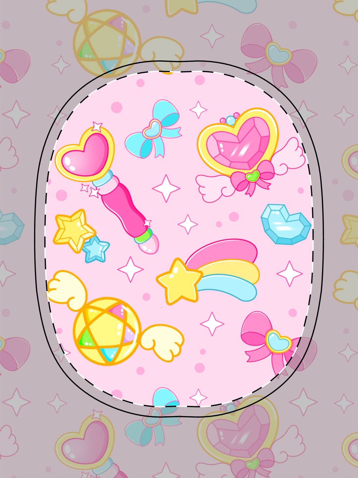 Cute Kawaii AirPods Max Shell Case - Pink & Green Bow Design