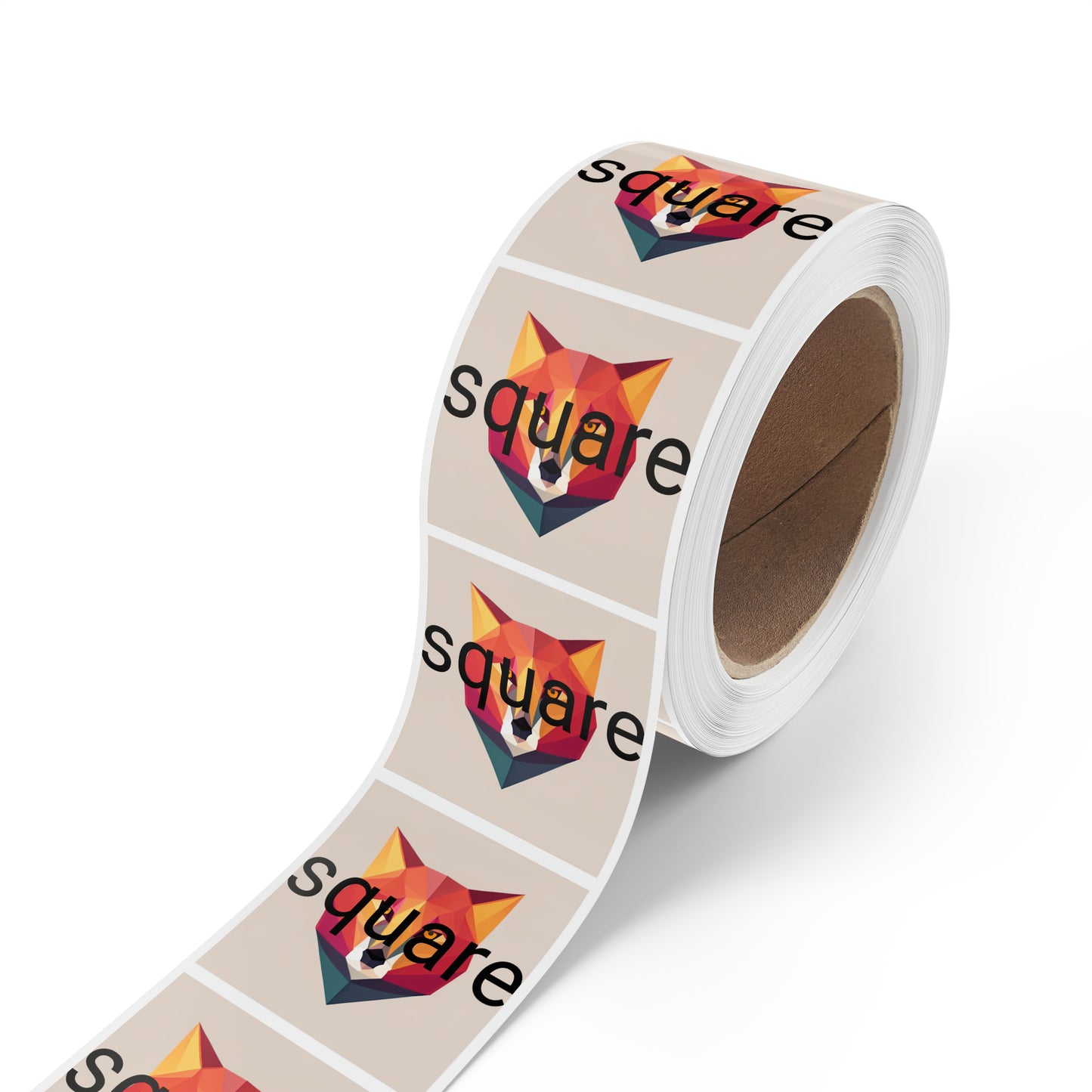 Square Sticker Label Rolls