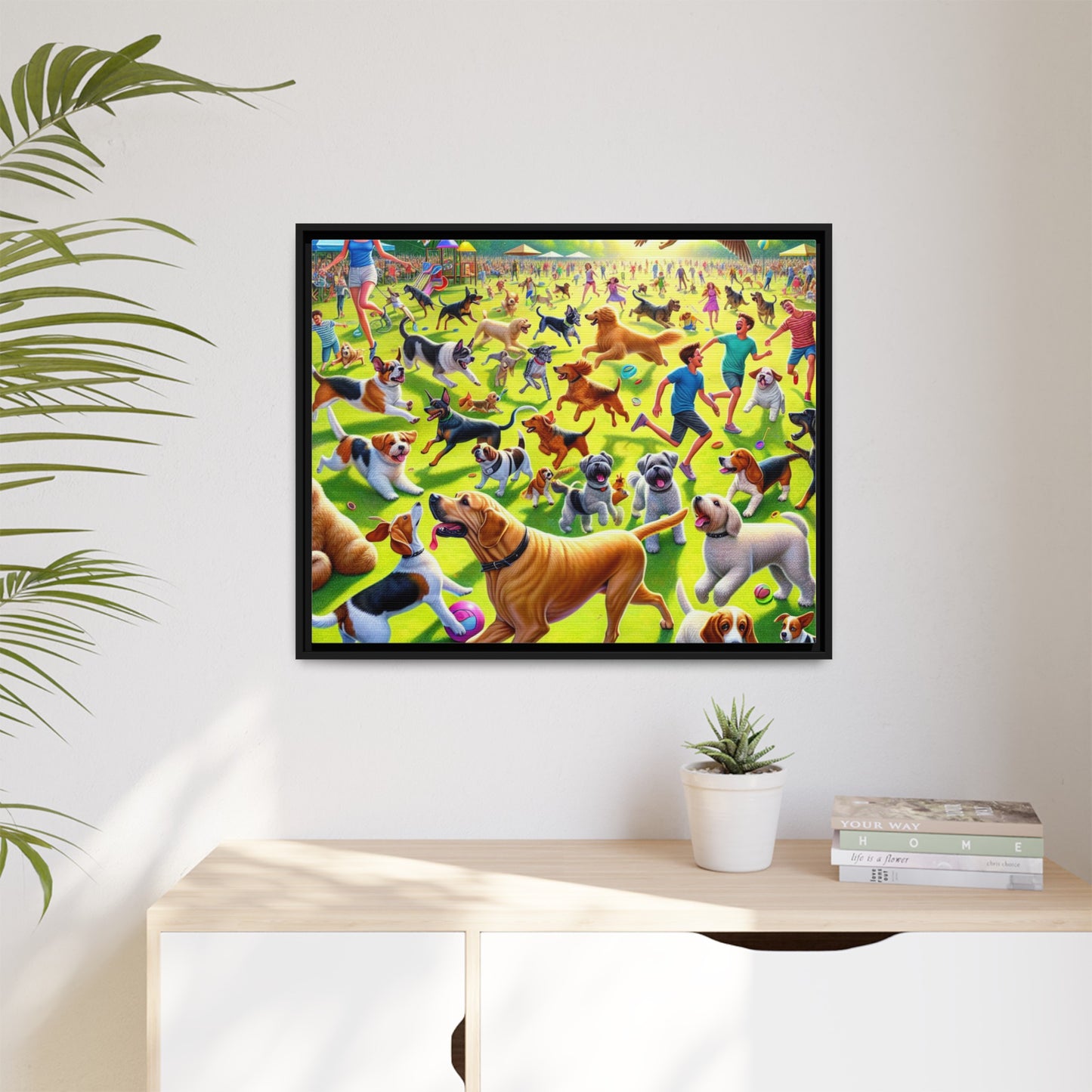 Matte Canvas, Framed (Multi-color)