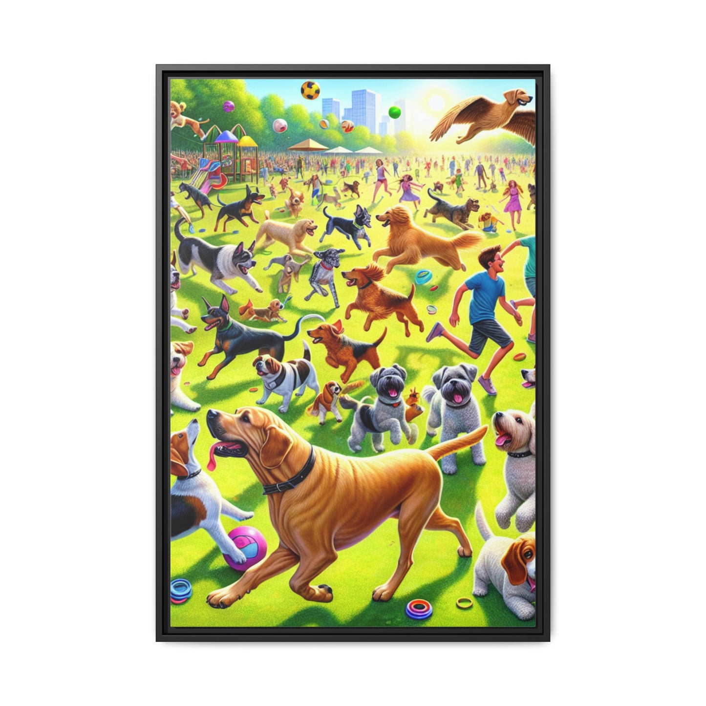 Matte Canvas, Framed (Multi-color)