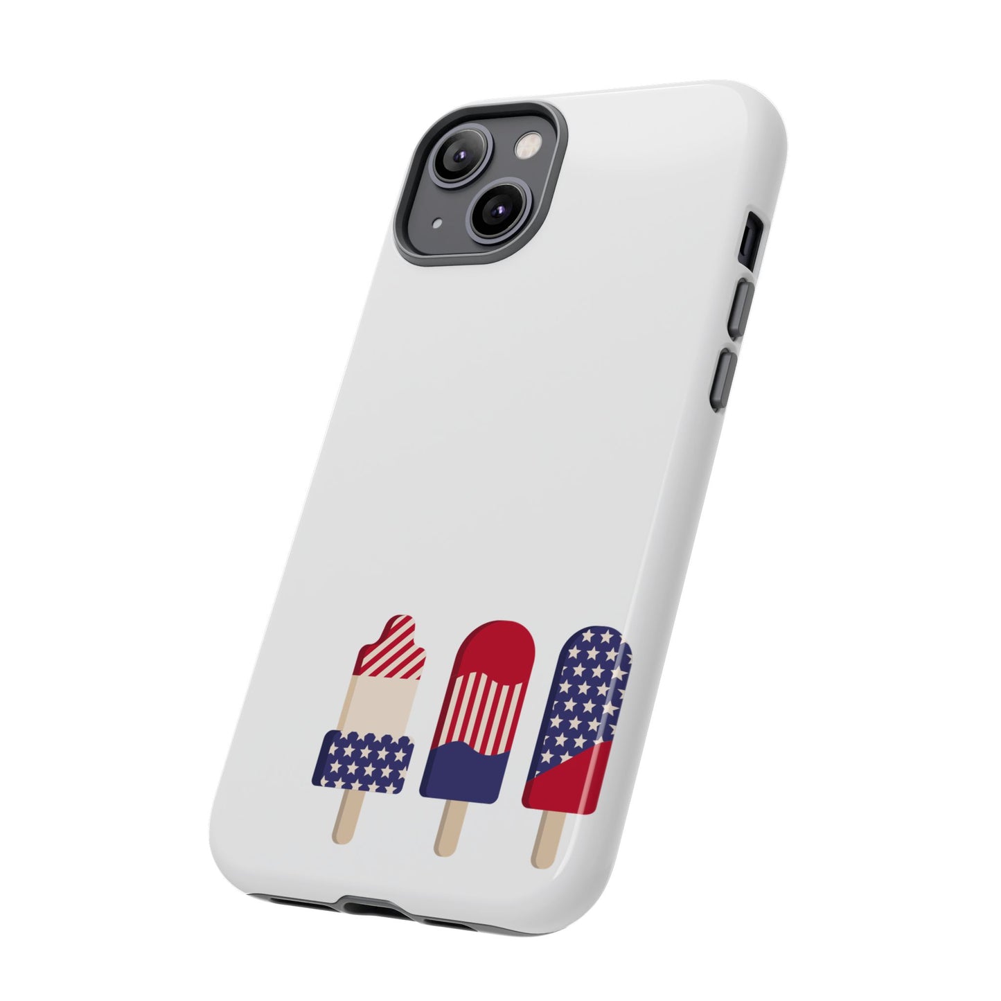 Patriotic Phone Case - Tough Cases with Ice Cream Popsicle Design