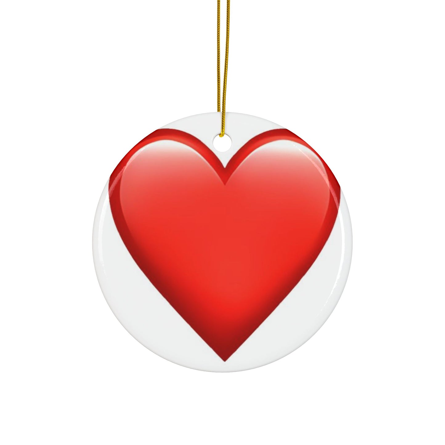 Double-Sided Decorative Ceramic Ornaments – Science & Heart Designs for Holidays