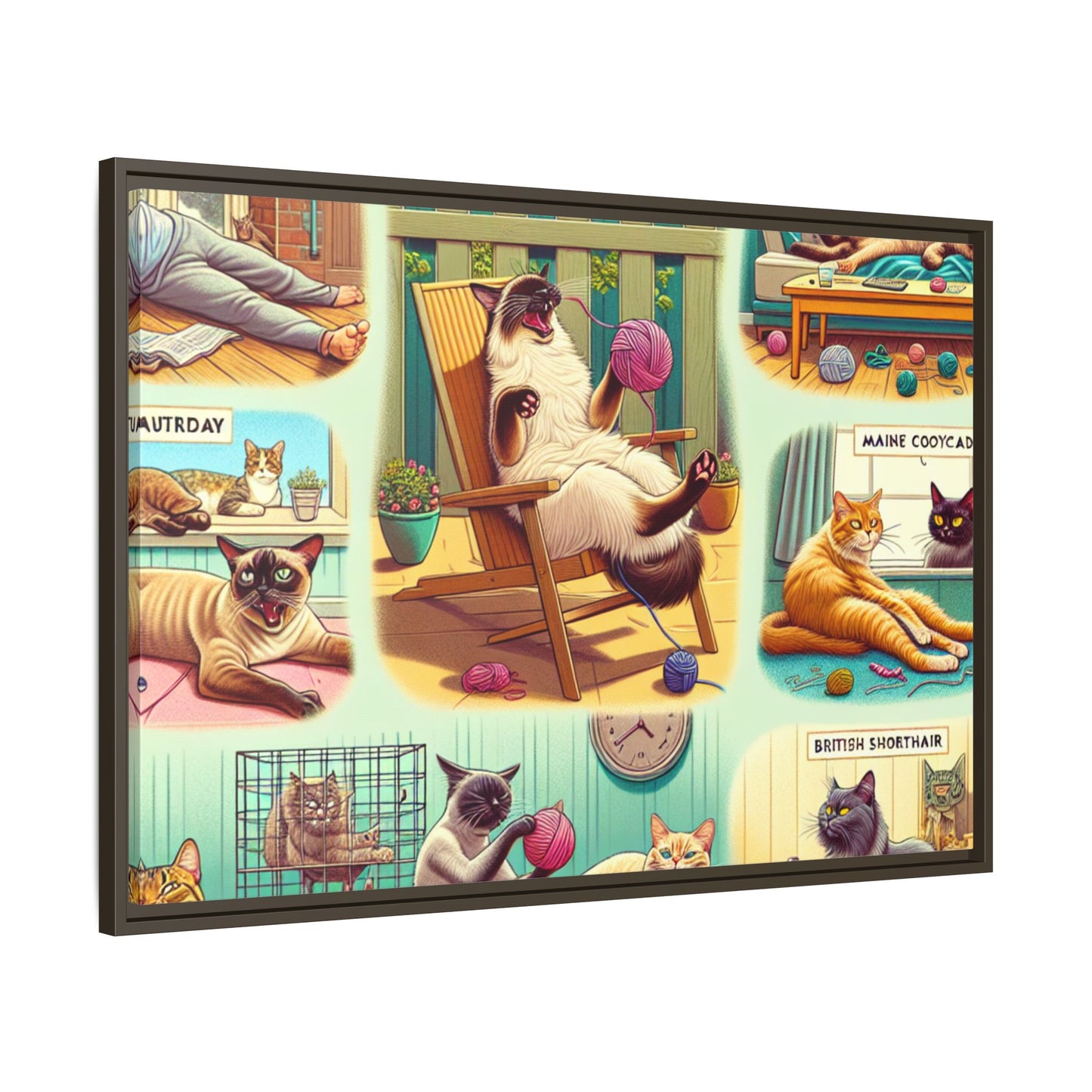 Matte Canvas, Framed (Multi-color)