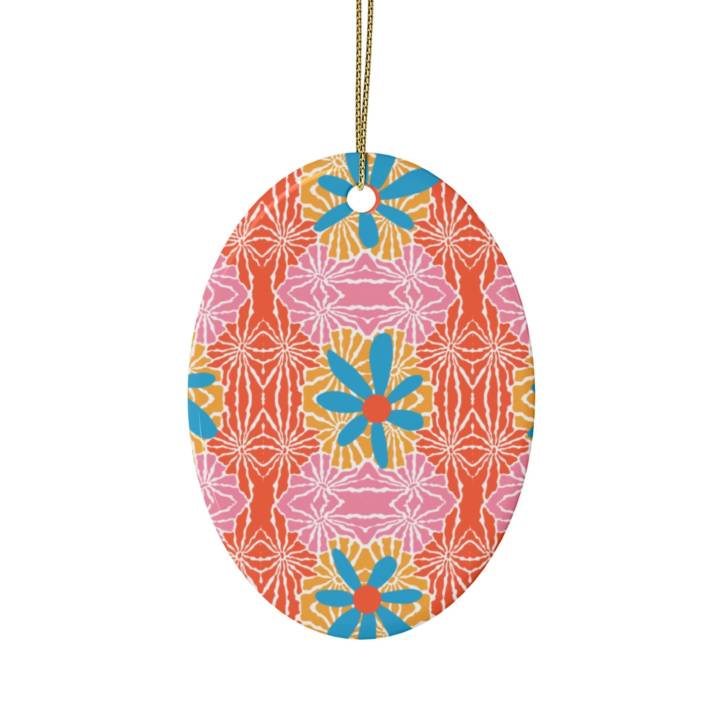 Vibrant Ceramic Heart Ornaments for Holidays & Celebrations - Pack of 1, 5, 10, or 20