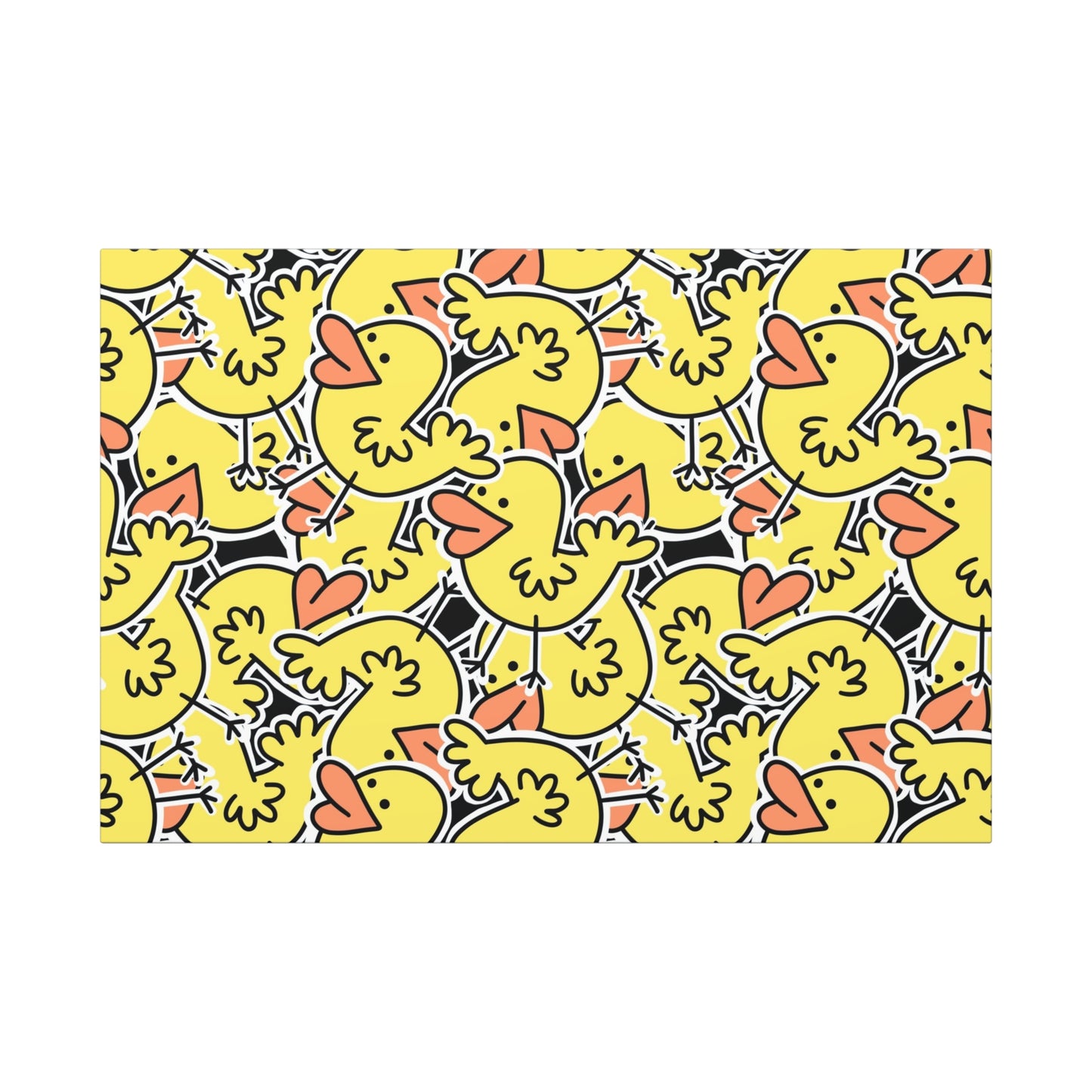 Whimsical Duck Canvas Art Wraps - Fun Home Decor for Kids' Rooms