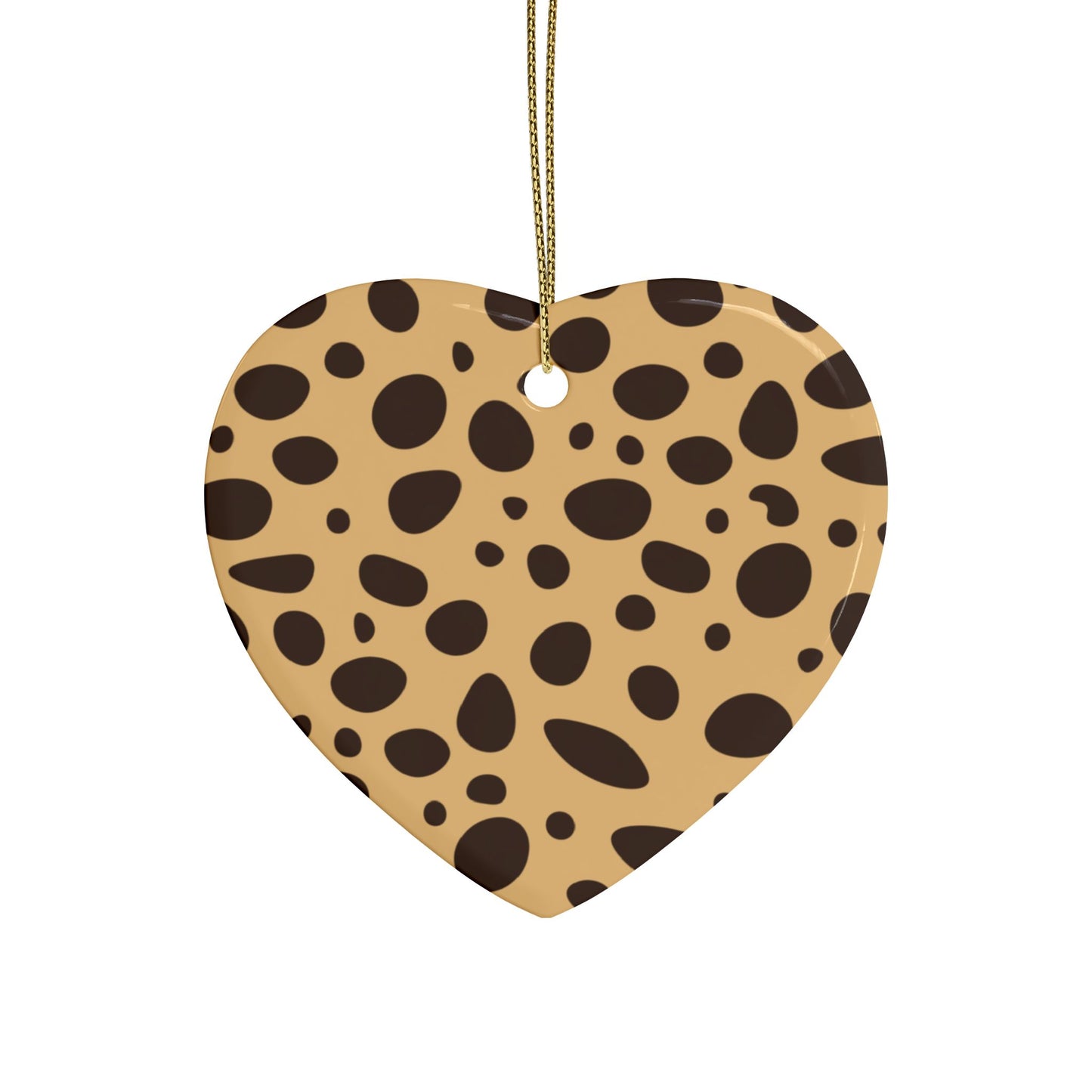 Vibrant Ceramic Heart Ornaments for Holidays & Celebrations - Pack of 1, 5, 10, or 20