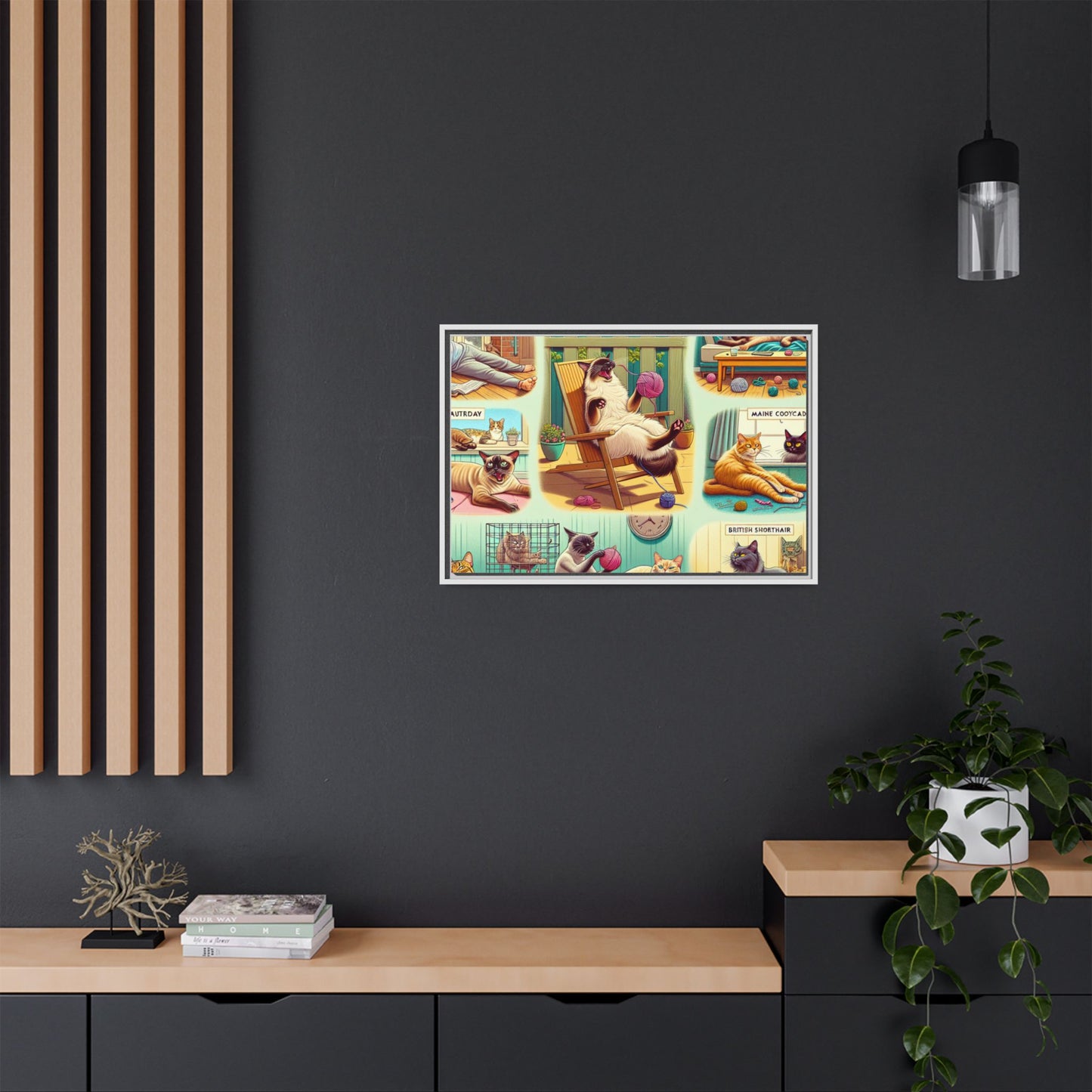 Matte Canvas, Framed (Multi-color)