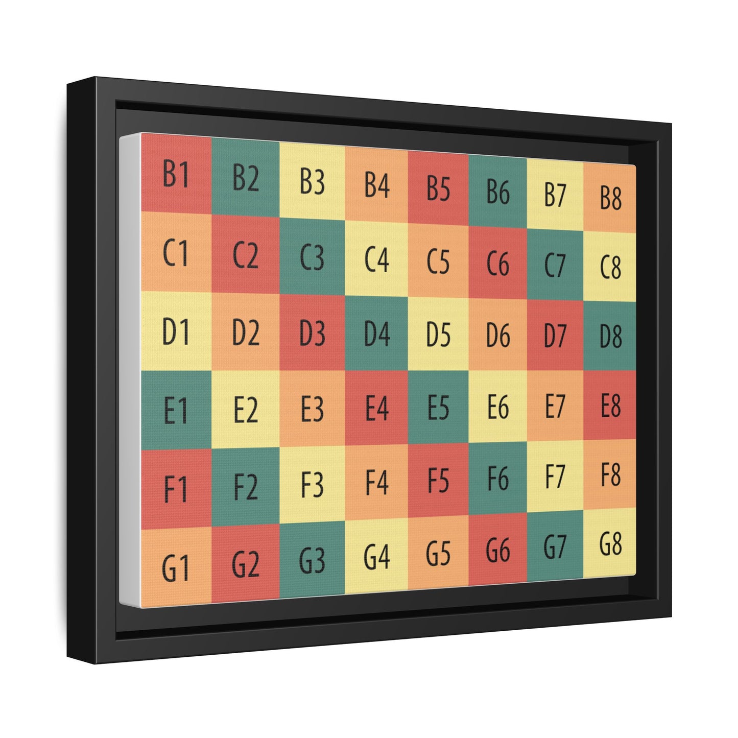 Matte Canvas, Framed (Multi-color)