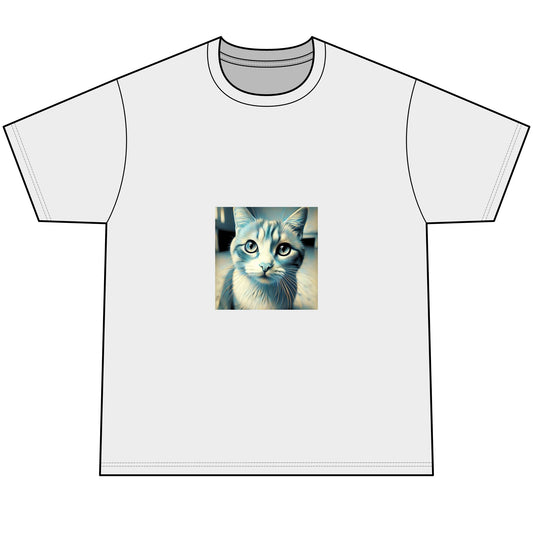 Men's Cat & Bear Graphic T-Shirt - Cute Animal Design for Pet Lovers