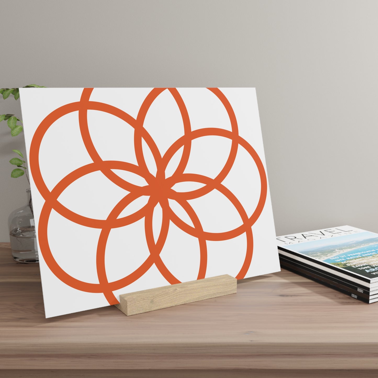 Decorative Gallery Board with Stand - Modern Art Display for Home & Office