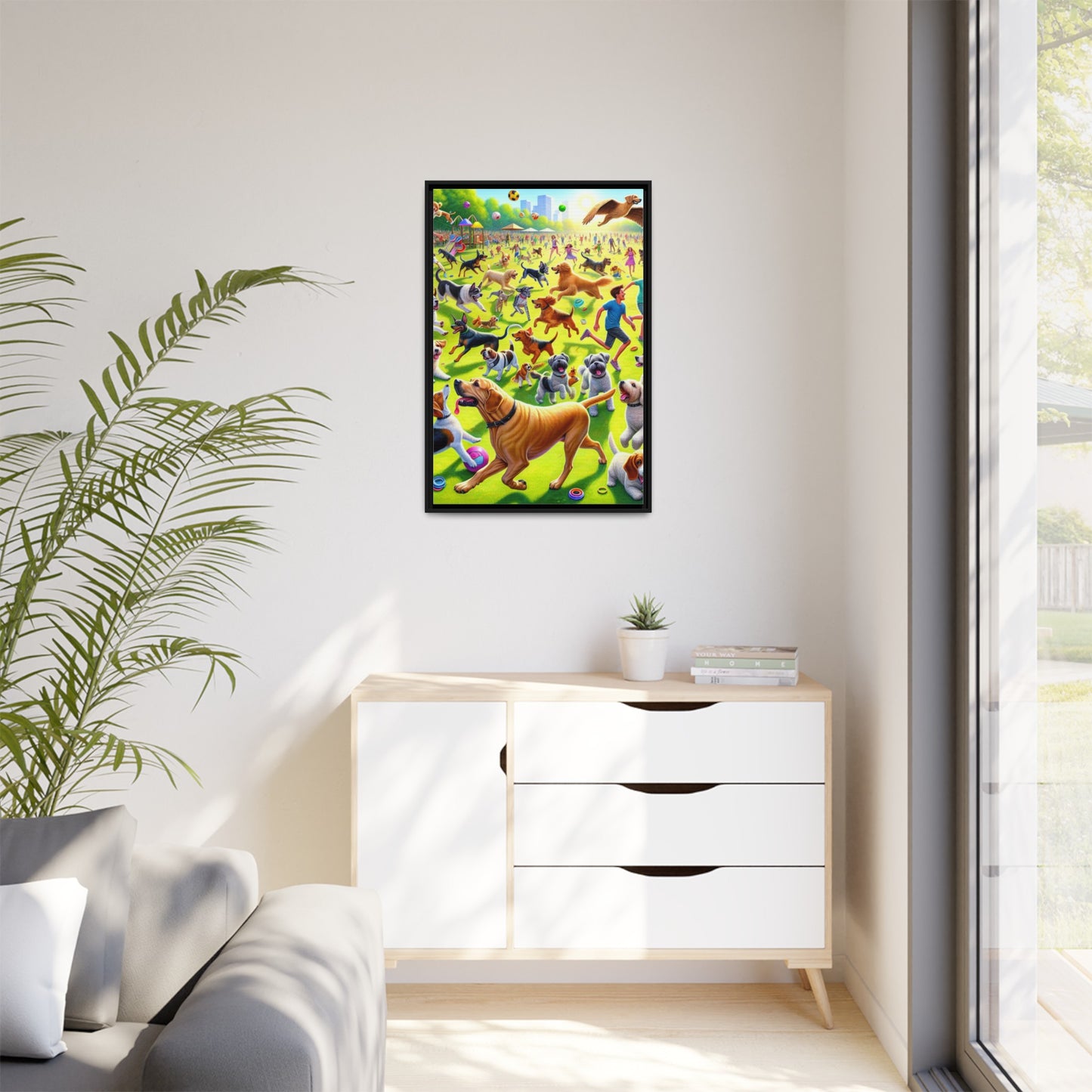 Matte Canvas, Framed (Multi-color)